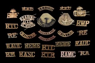 A 4th Battalion Border Regiment territorial and other brass shoulder titles