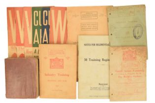 A group of Great War and Second World War British army training manuals etc, including "Field