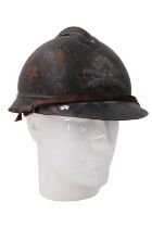 A Great War French artillery Adrian helmet