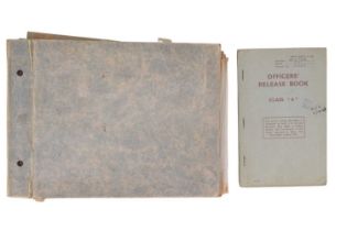 A Second World War "Chindit Chaplain's" personal photograph album with Officer's Release Book,