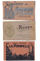 Three Great War French photographic postcard books