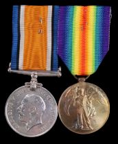 British War and Victory Medals to 15099 Pte G Capstick, Border Regiment