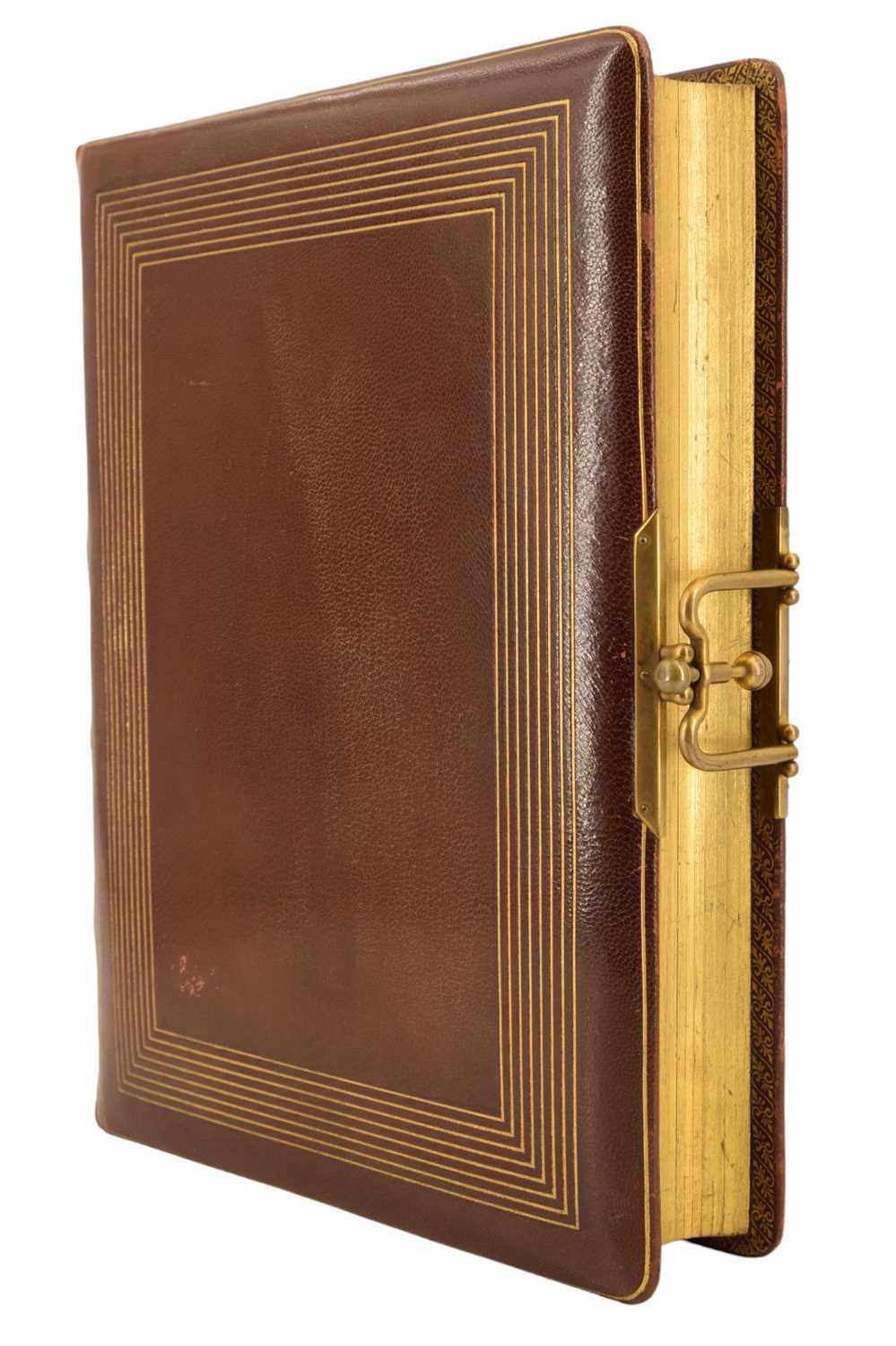 A Victorian hide-bound photograph album, 24 x 30 cm - Image 2 of 3