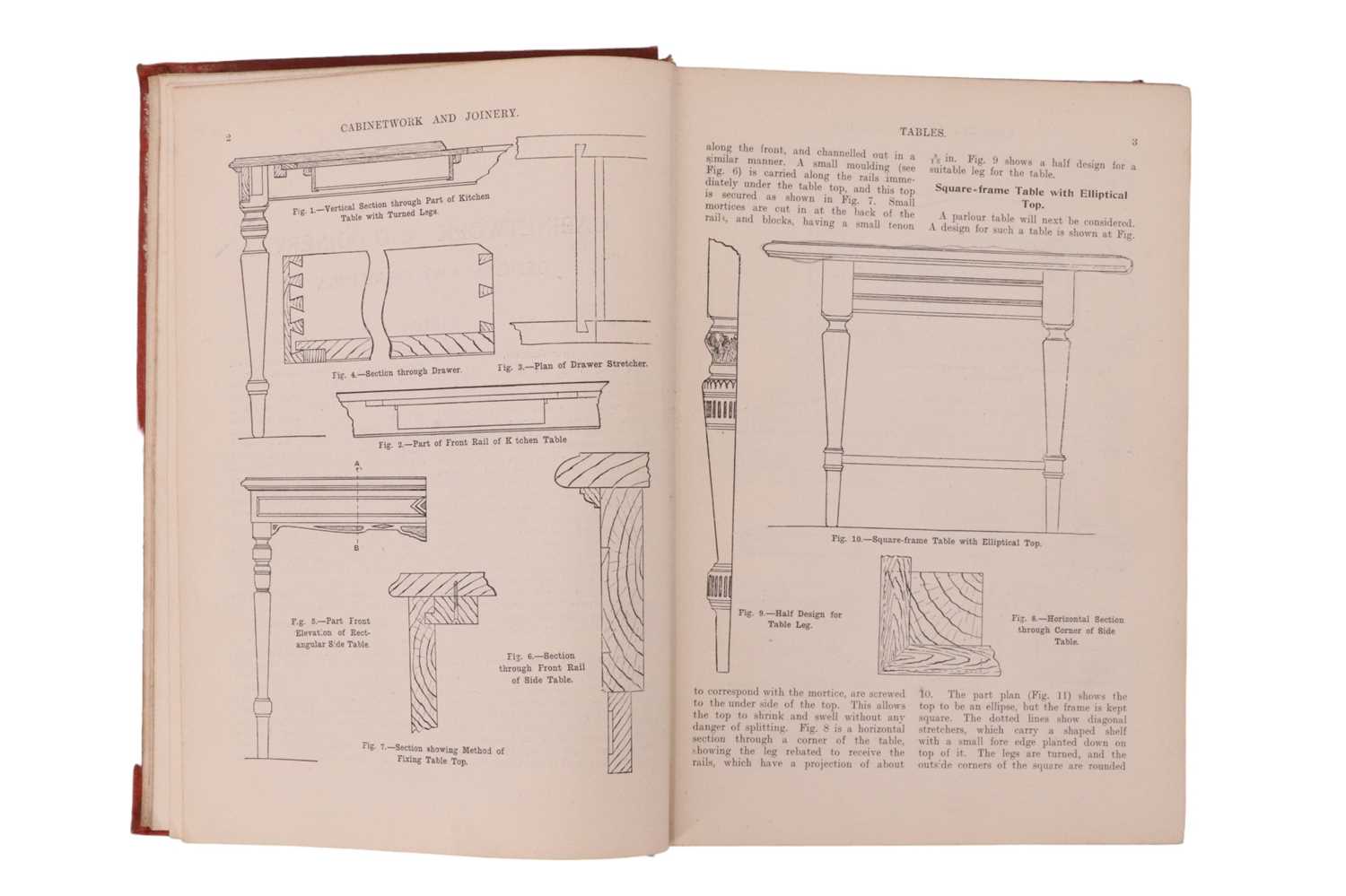Paul N Hasluck, "Cabinetwork and Joinery, comprising designs and details of construction with 2, - Image 5 of 5