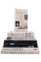 A quantity of books on antique clocks and chronometers etc
