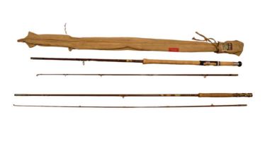 A Milbro Trufly fishing rod, 8'6", two sections, together with a Milbro Gillie fishing rod, 7'6",