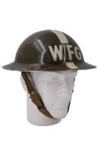 A Second World War Home Front Senior Fire Guard Mk II steel helmet