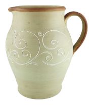 A large Denby stoneware jug, 30 cm