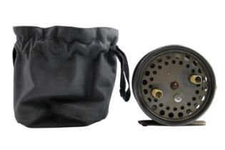 A Hardy "The Silex Major" 4" fly fishing reel, Pat Nos 2206, 21131 and 4163