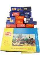 A group of Hornby Dublo and Triang model railway cartons
