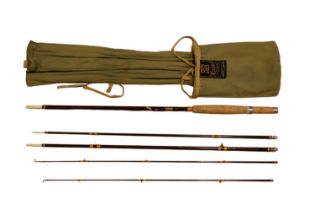 A Hardy "Smuggler" #6 fly fishing rod, 8', with two top sections