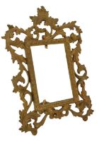 A gilt cast brass Rollo photograph frame, marked "No 1010P", sight size 10 x 14.5 cm