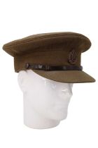 An officer's Service Dress Cap bearing associated Royal Flying Corps insignia