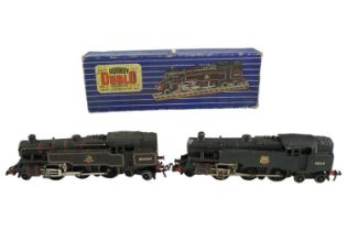 A Hornby Dublo three-rail standard tank locomotive together with one other locomotive