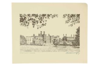Alfred Wainwright (1907-1991) “Stonyhurst College”, an architectural study of the post-medieval