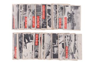 A quantity of 1960s Philadelphia Gum Co "War Bulletin" trading cards