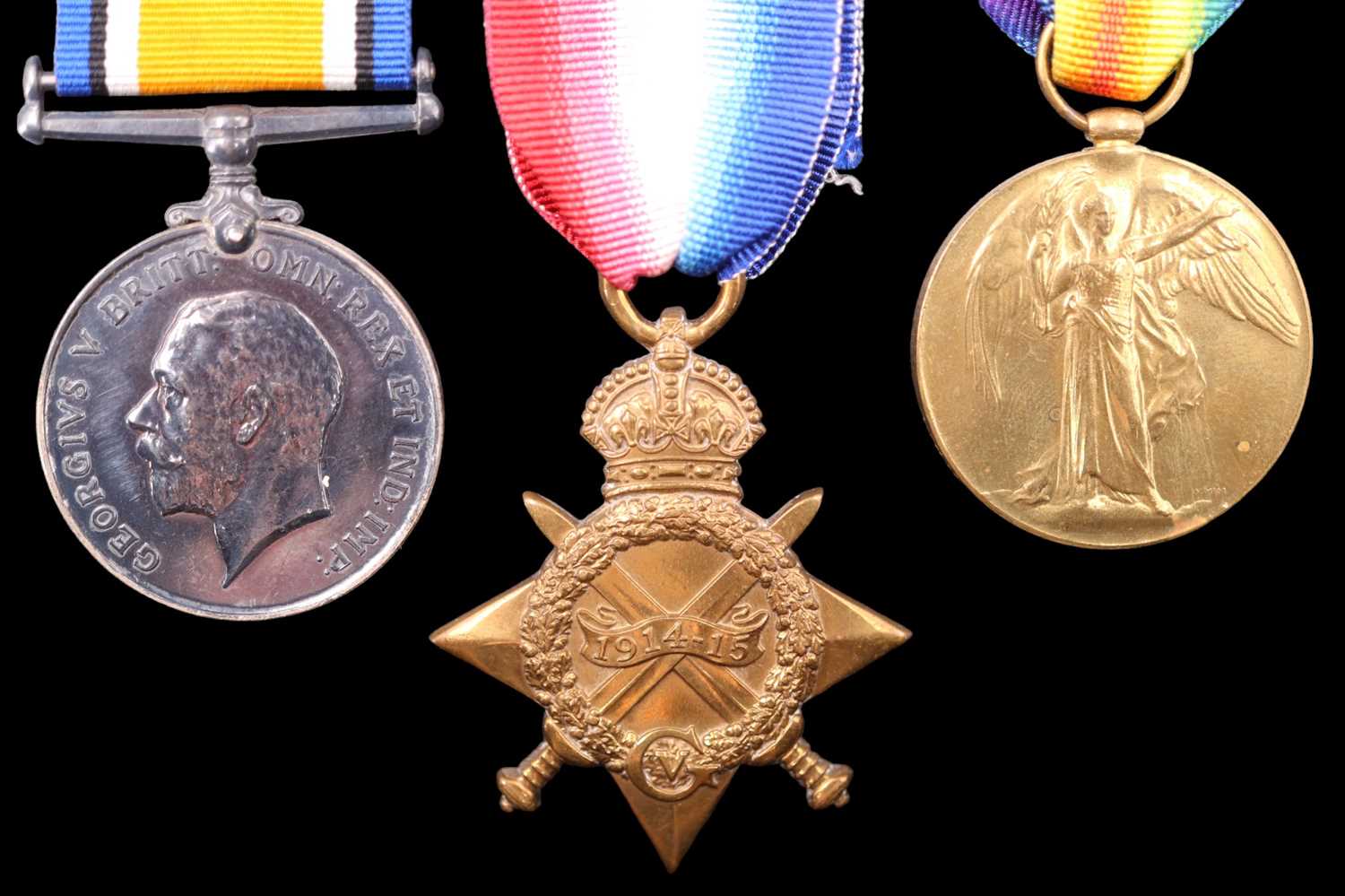 A 1914-15 Star, British War and Victory Medals with Memorial Plaque to 54097, Gnr William Albert - Image 2 of 7