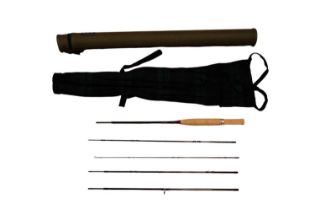 A Daiwa "Alltmor-S" five-piece travel fly fishing rod, 7 1/2', in hard case