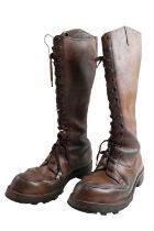 A pair of late 19th / early 20th Century military style leather boots