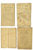 A Great War Army Area Motor Traffic Circuits map of Aras together with three further maps