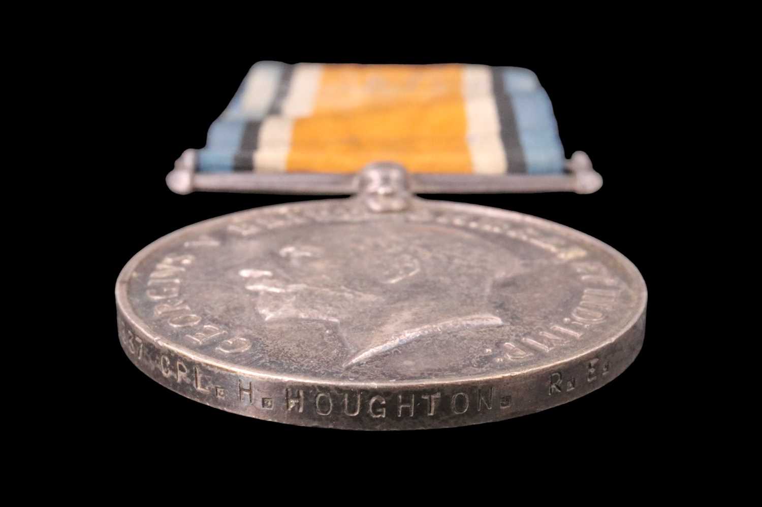 A 1914-15 Star, British War and Victory Medals to 6337 L-Cpl H Houghton, Royal Engineers, with - Image 4 of 7