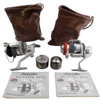 Two ABU Garcia Suverän fishing spinning reels, S2000M and S3000M
