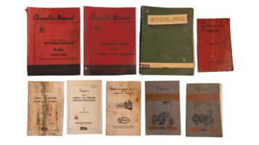 Massey Ferguson tractor handbooks, including Diesel Tractor Type TE-F and 35, together with other