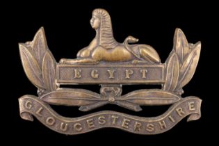 A Gloucestershire Regiment shoulder belt or pouch badge, 93 mm x 63 mm