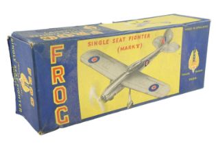 A boxed 1950s Frog Single Seat Fighter (Mark V) model aeroplane, with instruction booklet, etc, (a/