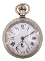 An early 20th Century West End Watch Co "Railway Regulator" pocket watch, having a Swiss-made