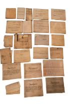 A quantity of Victorian and later indentures, mostly velum, including marriage settlements,
