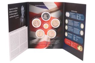 Winston Churchill "Inspiration to a Nation" coin pack, comprising a 24 ct The Churchill