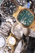 A group of wristwatches, including a boxed Gianni Ricci, Reflex, Guess, etc