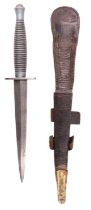 A Second World War third pattern FS / Fairbairn Sykes fighting knife