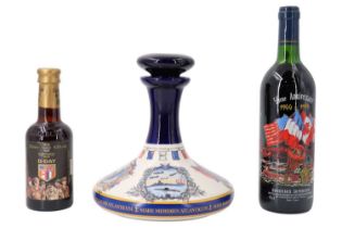 A "The John Paul Jones" US Navy and Marine Corps Ship's Decanter by Pusser's Limited [empty],