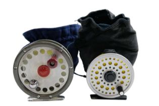 A DAM "Munchen" 5203 fly fishing reel together with a Ryobi 255MG fly reel