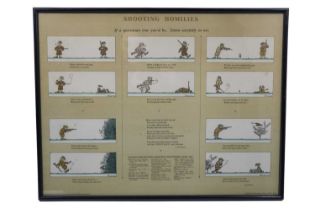 After Cyril Kenneth Bird (1887-1965) "Shooting Homilies", a humorous discourse on shooting