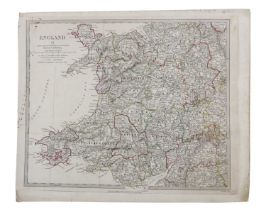 Four Victorian maps of England "published under the Superintendence of the Society for the Diffusion