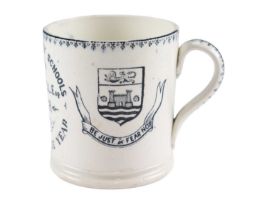 A Carlisle Sunday Schools mug presented by W. Maxwell Esq mayor, Queen's Jubilee Year, 1887