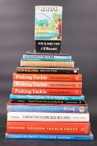 A large quantity of books relating to fishing, rod construction, tackle craft, etc