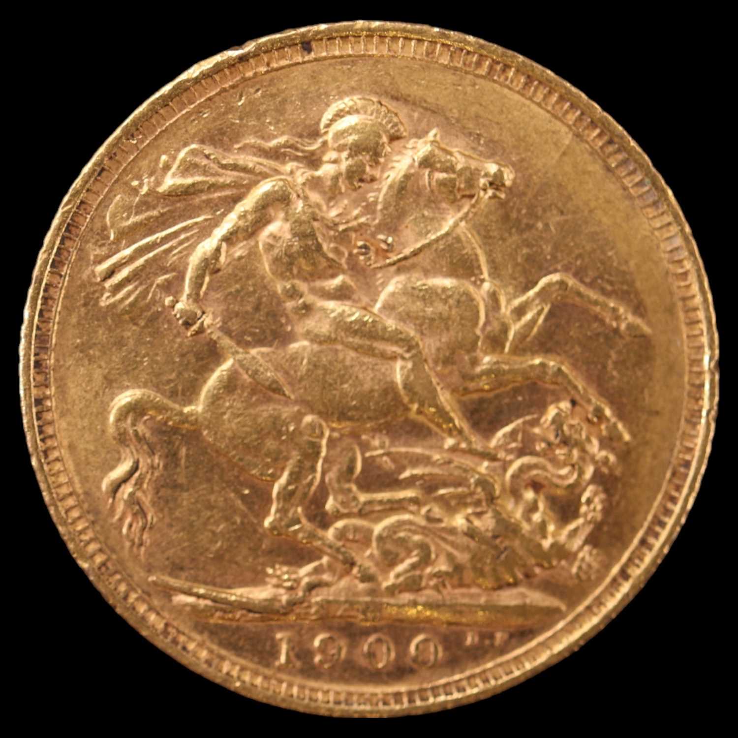 A Victorian 1900 gold sovereign coin - Image 2 of 2