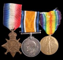 A 1914-15 Star, British and War medals to 2776 Pte R Hayton, Border Regiment