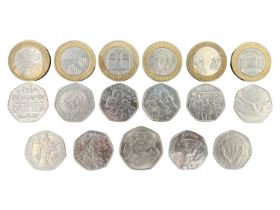 A group of GB circulation commemorative coins including William Shakespeare two pound, Paddington