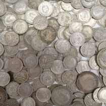 A group of GB pre-1947 silver coins, 407 g