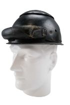 A Second World War British army Royal Armoured Corps fibre helmet