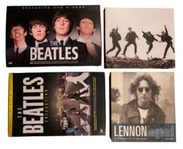 Four collectors' DVD and other box sets pertaining to The Beatles and John Lennon, early 21st