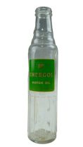 A BP Energol motor oil glass bottle, circa 1950s, 29 cm