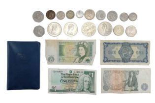 A group of GB banknotes comprising The British Linen Bank one pound (29th February 1968), two Page