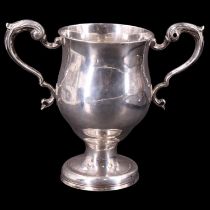 A George II Irish silver two-handled cup, Thomas Jones, 1757, 371.79 g, height 15.5 cm