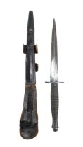 A Second World War third pattern Fairbairn Sykes / FS fighting knife